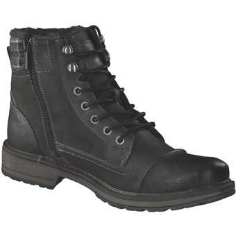 Mustang Schnür Boots in grau