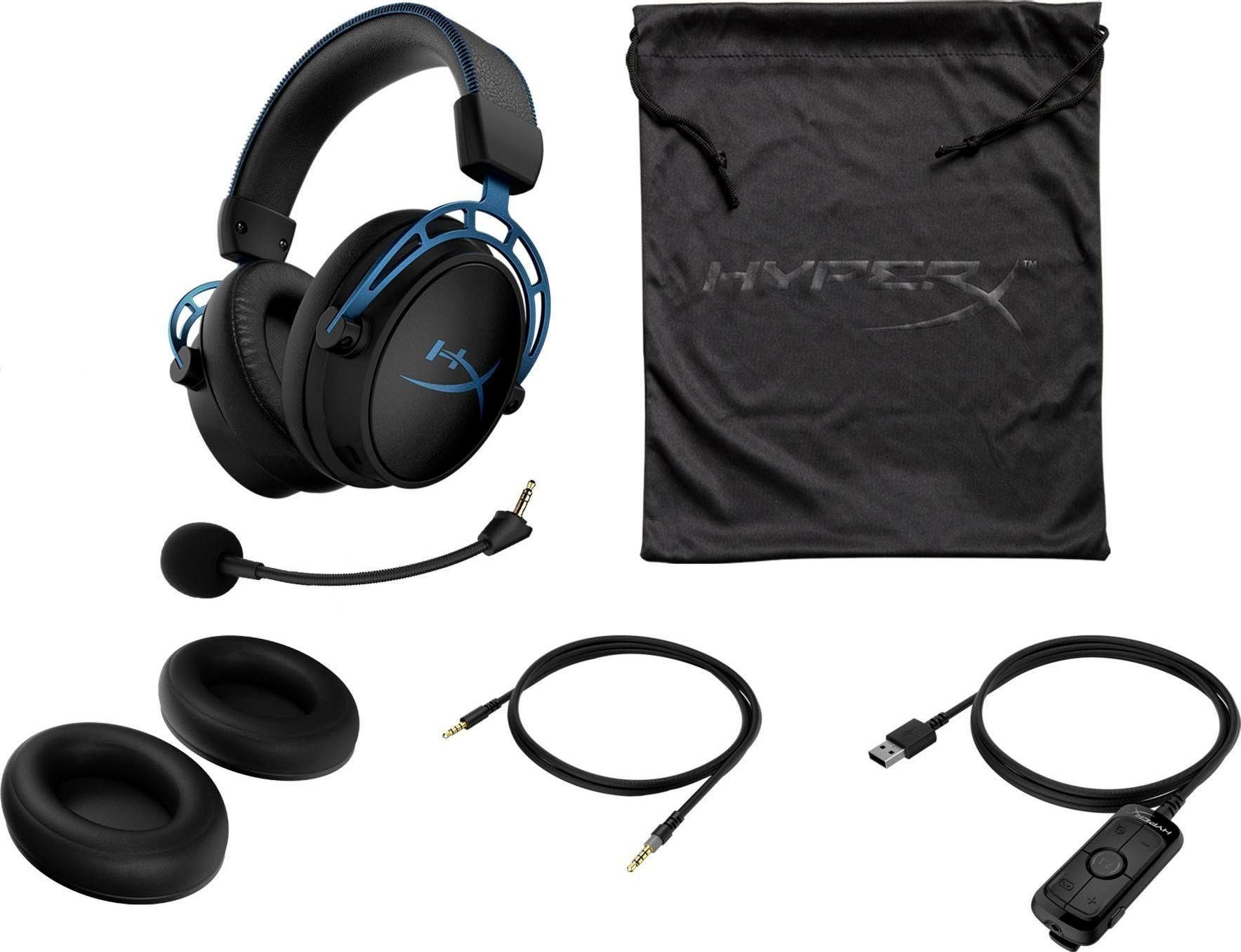 HyperX Cloud Alpha S Gaming-Headset (Mikrofon abnehmbar, Noise-Cancelling)