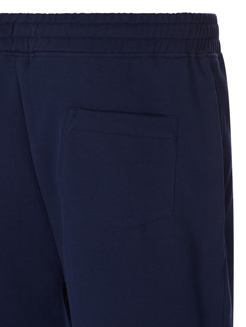 PLUS SIZE Sweatshorts mit Logo-Stickerei in marineblau
