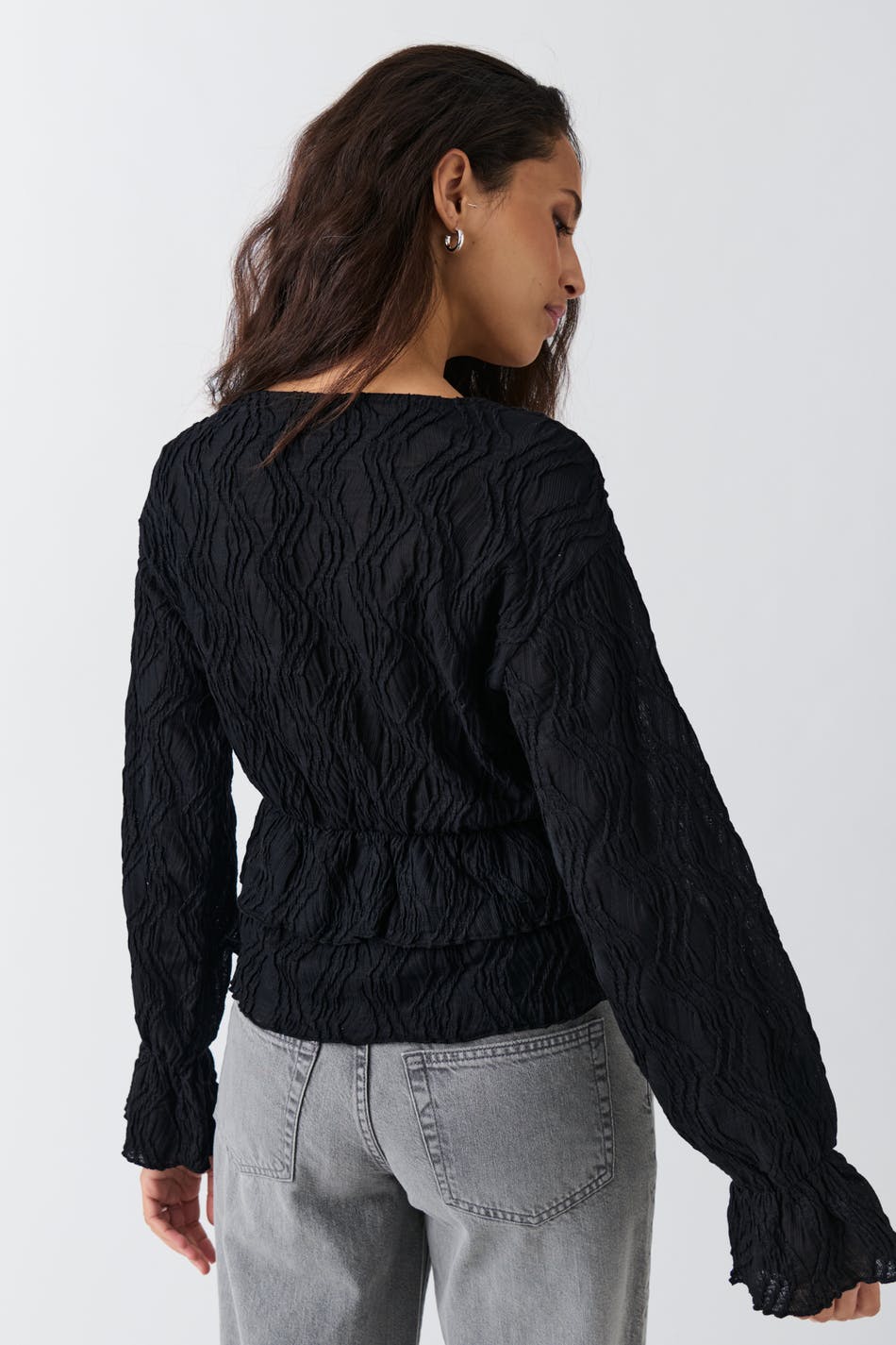 Boho frill top