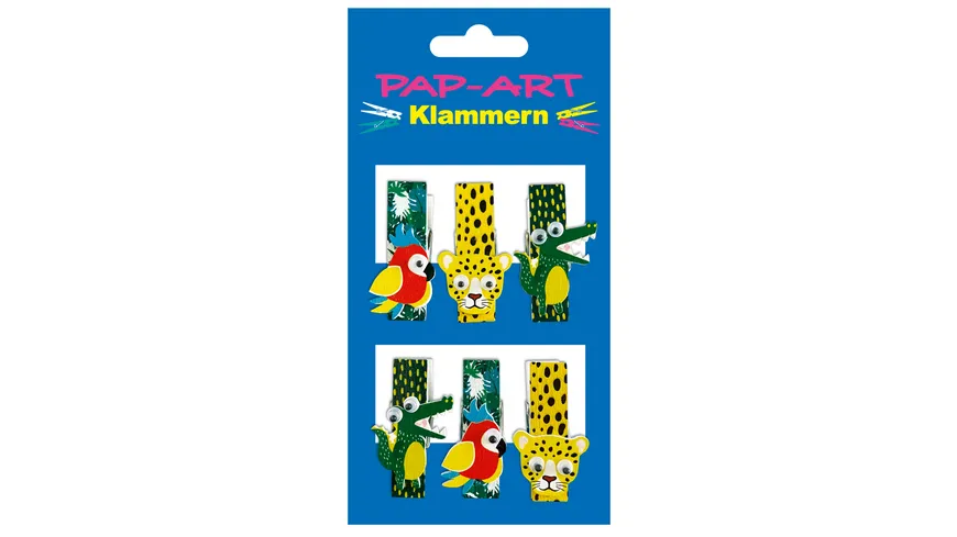 PAP-ART Holzklammern Tiere