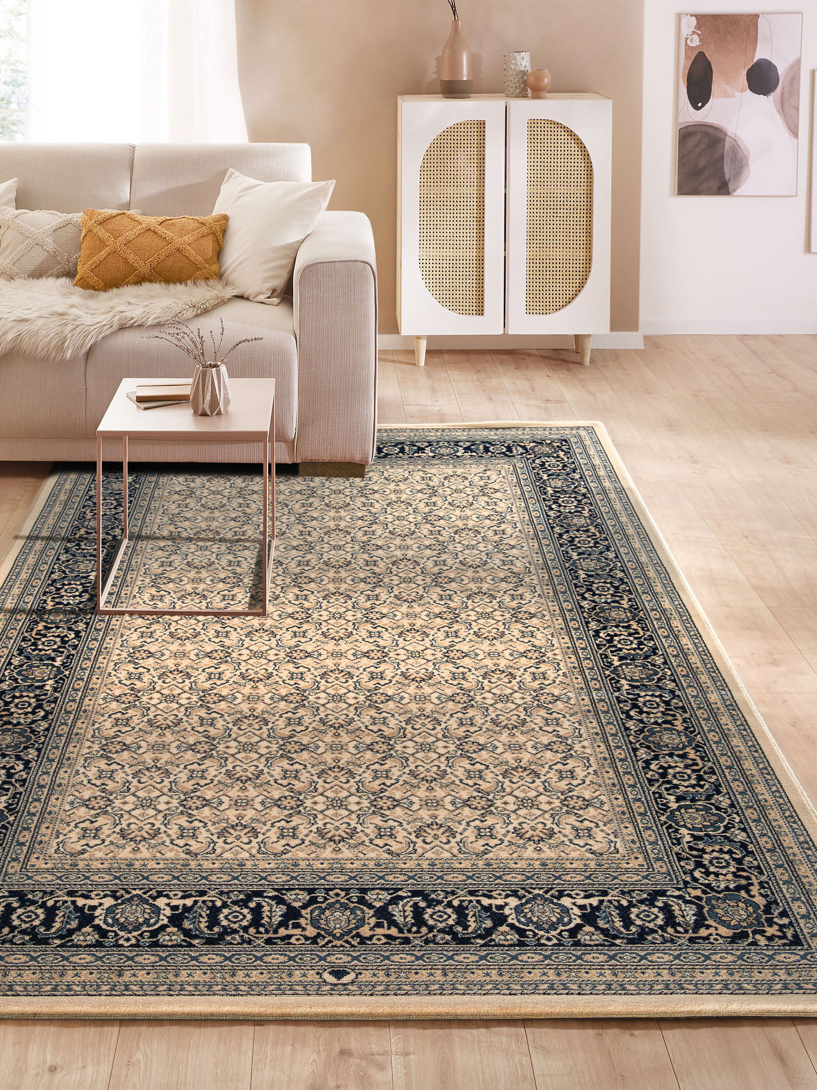 Herati Royal Orient-Teppich, Creme