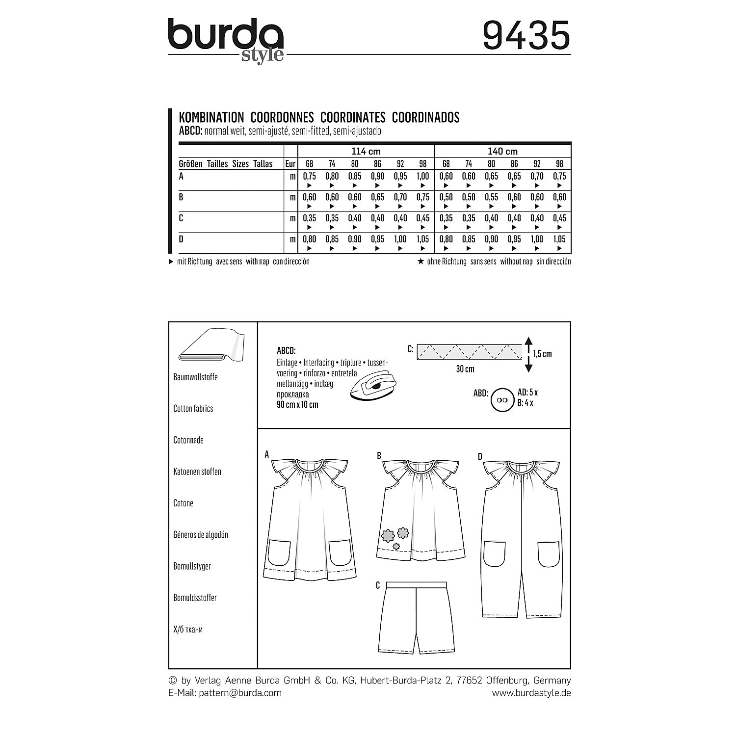 burda Schnitt 9435 