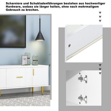 BlingBin TV-Schrank TV-Ständer Lowboard (1-St., 2 Türen, 2 Schubladen, für 70-Zoll-TV) leise Scharniere, 170 cm langer
