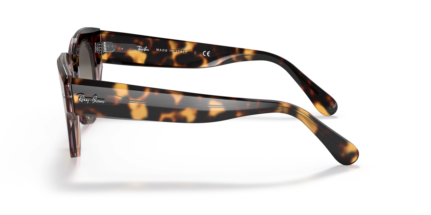 ROUNDABOUT - Havana lucioasă pe roz transparent, maro/albastru