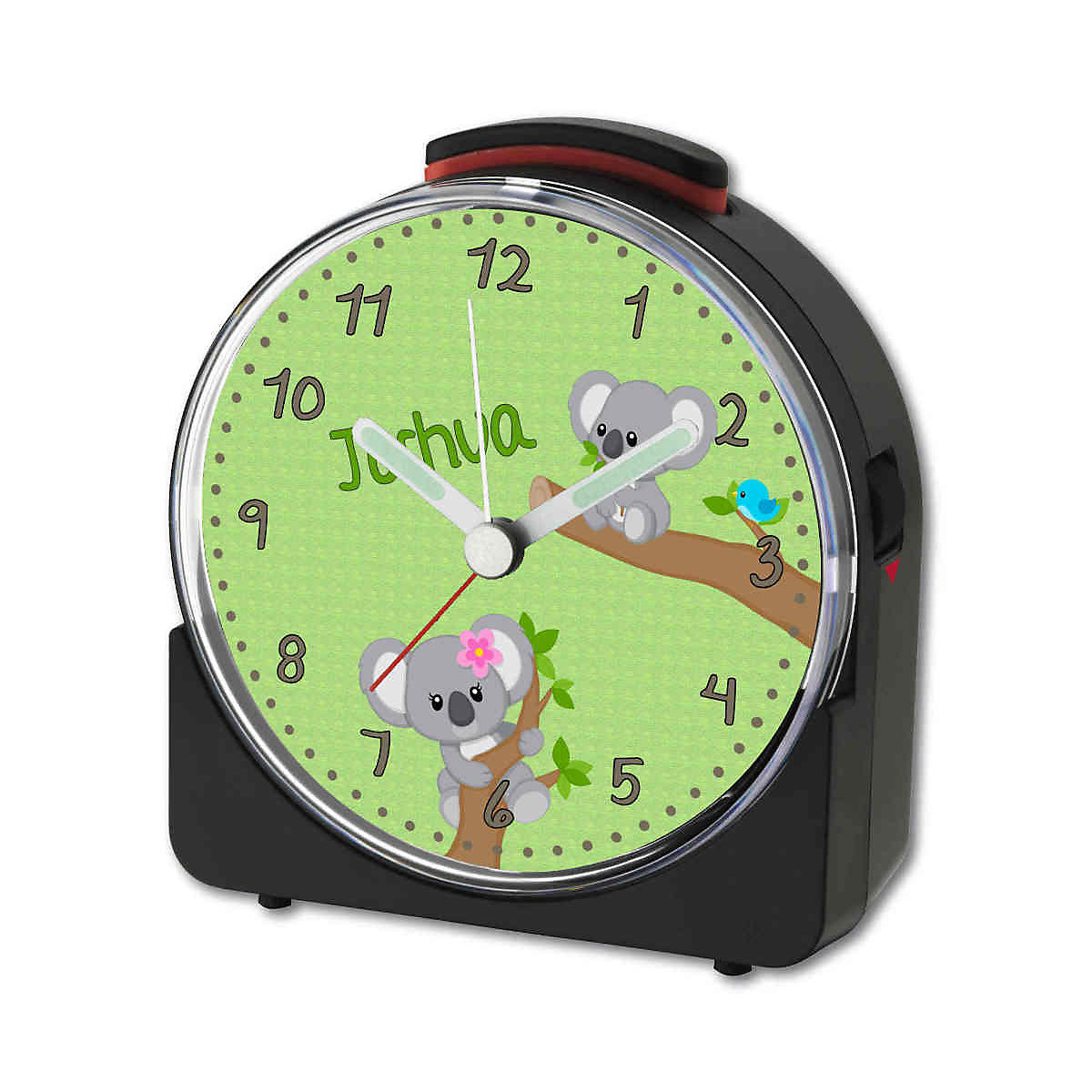 Kinder Funkwecker weiß personalisiert mit Namen Koala