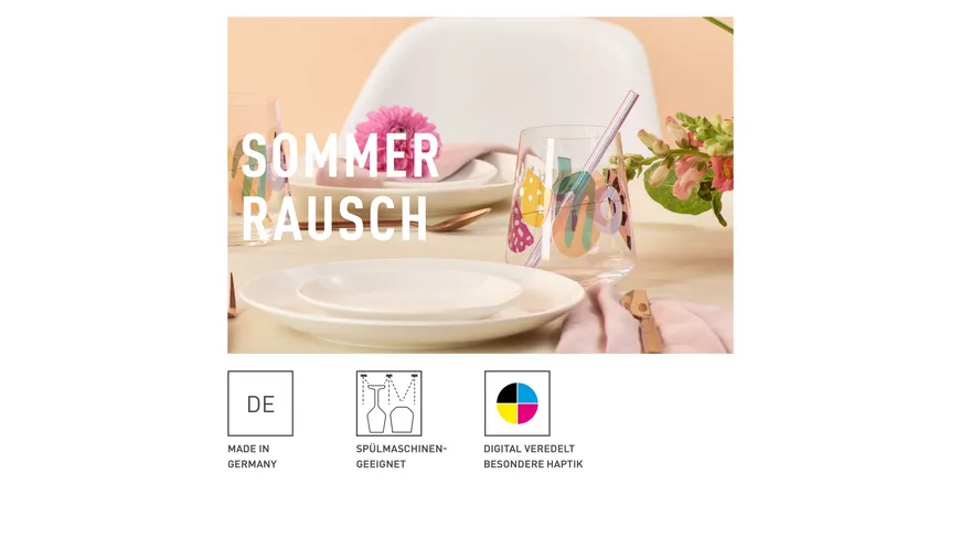 RITZENHOFF Allround-Glas Sommerrausch 2er-Set  #1#2 Mehrfarbig