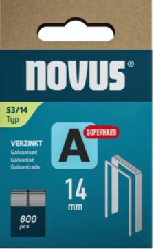 Novus 042-0781 Nicht mit Feingewinde A 53/14 mm Super hart (800 Stück)