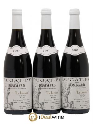 Pommard La Levrière Vieilles Vignes Dugat-Py  2007 - Lot de 3 Bouteilles