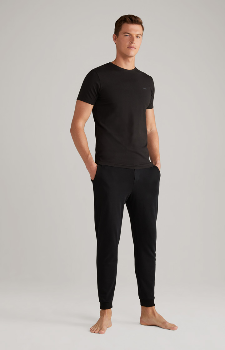 2er Pack Fine Cotton T-Shirts in Schwarz