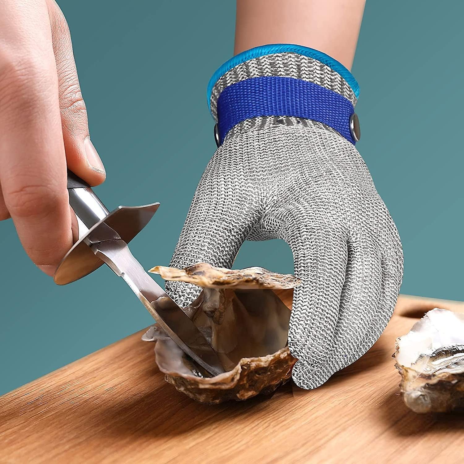 ZanMax Schnittschutzhandschuhe Schnittfeste Handschuhe aus Edelstahlgewebe