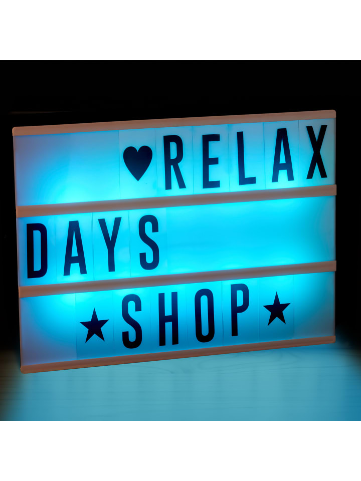 relaxdays Lightbox mit Farbwechsel in Weiß günstig kaufen onesize