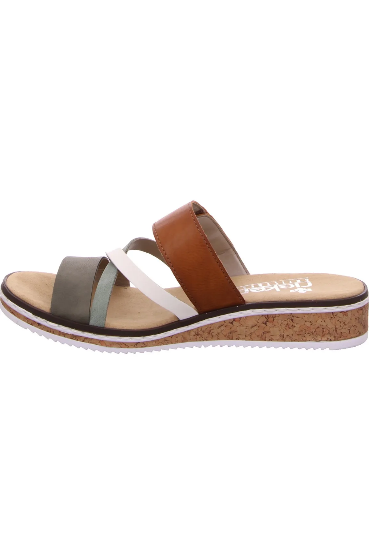 Rieker  Sandalette - Grün - Flacher Absatz