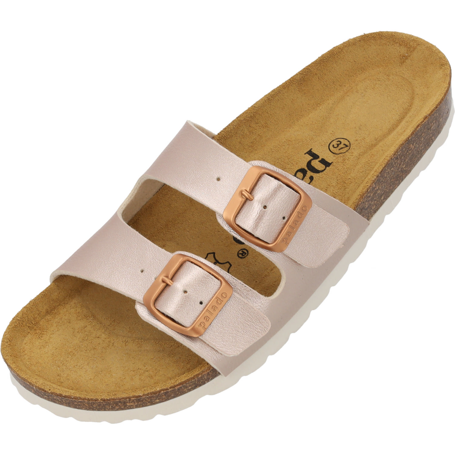 Palado Milos Metallic, Pantoletten, Damen, Rosegold