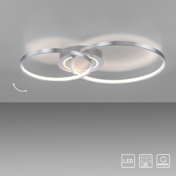 LED-Deckenleuchte ASMINA, alu