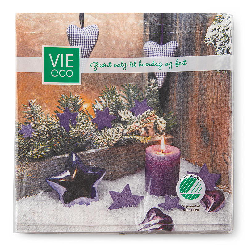 Vie Eco Servietter 20-pk 33x33 cm, Advent