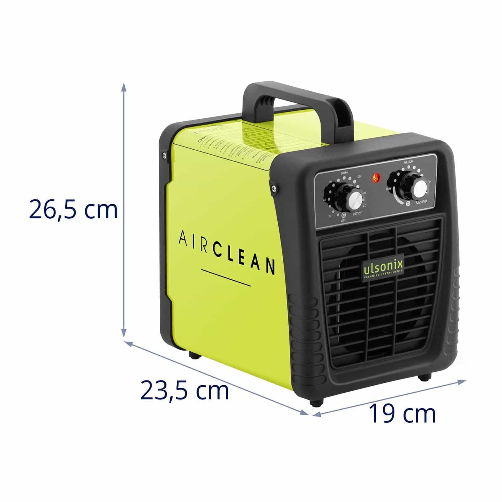 Ulsonix Luftreiniger Ozongenerator Eco 10000 mg/h - Ozongerät Ozon Luftreiniger 95 W Timer