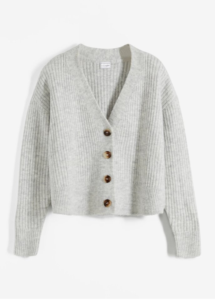 Strickjacke mit Hairyknit