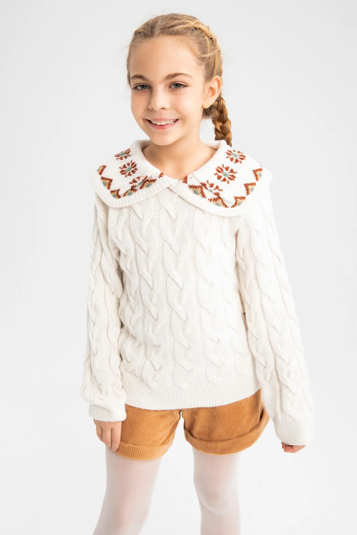 DeFacto  Strickpullover für Mädchen mit normaler Passform