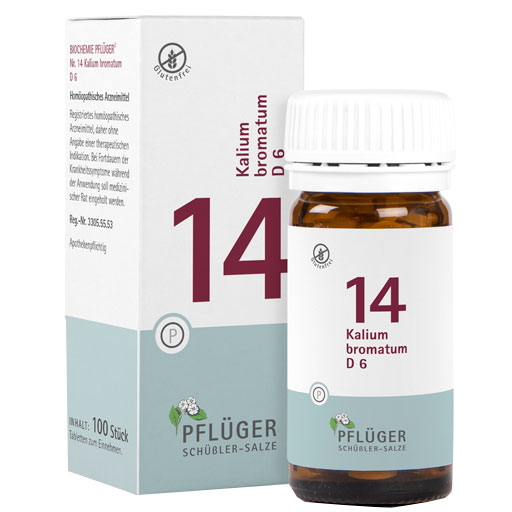BIOCHEMIE Pflüger 14 Kalium bromatum D 6 Tabletten  100 St  Tabletten