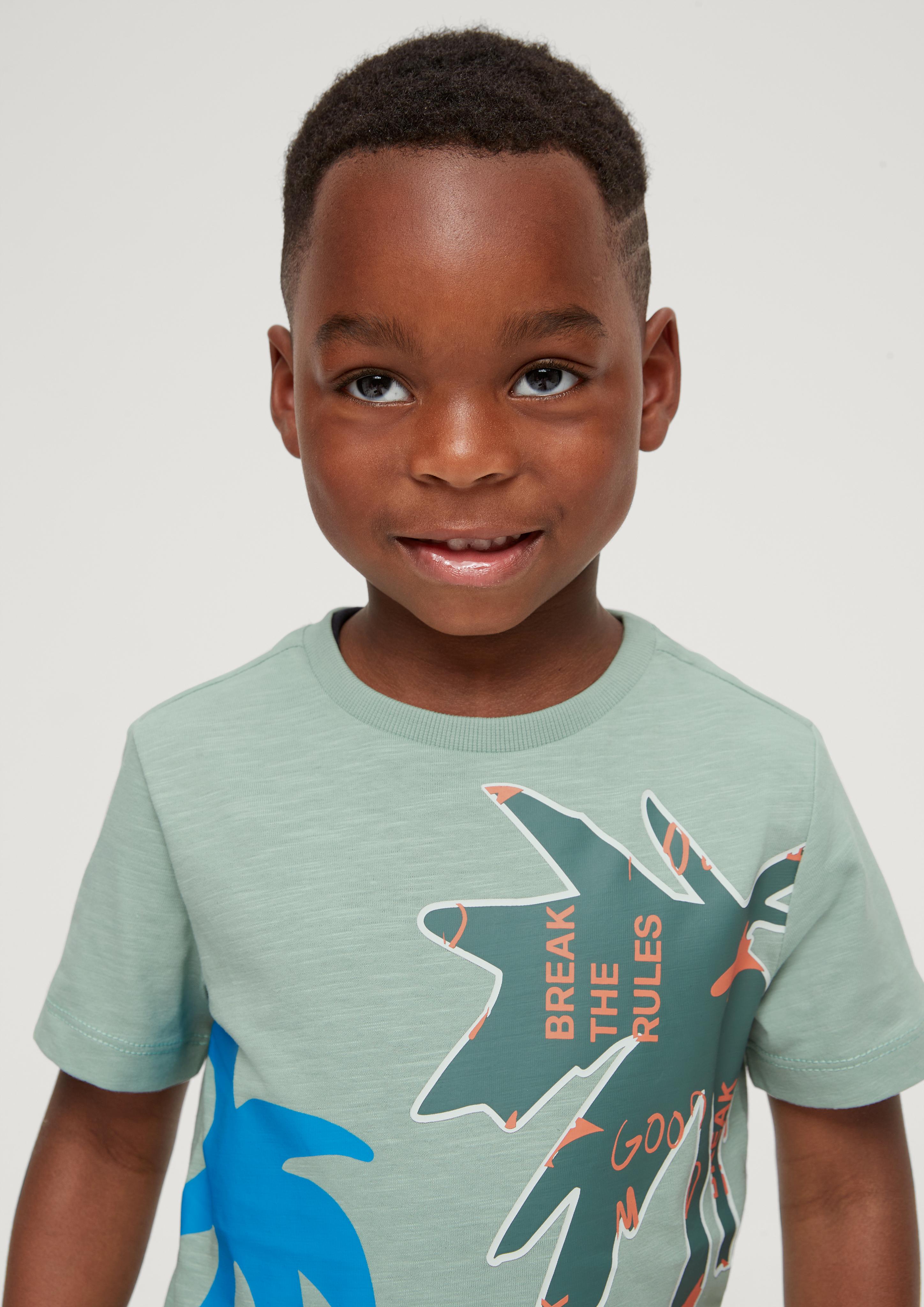 Baumwollshirt mit Print  2130690-6091
