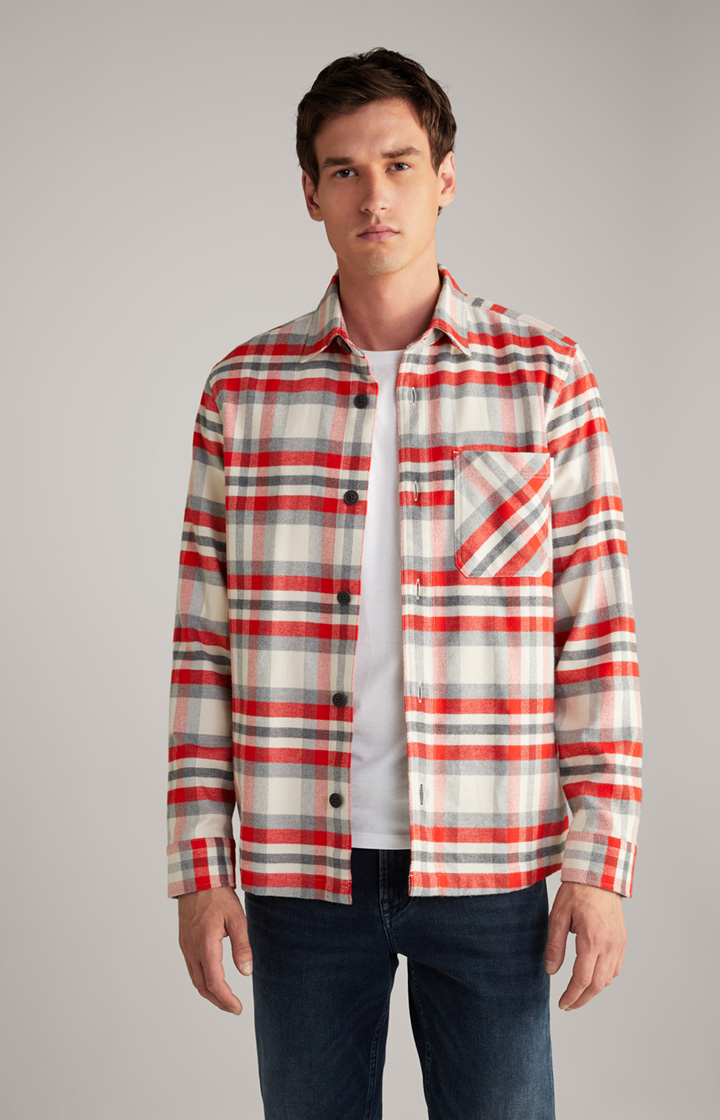 Flanell-Hemd Harvi in Rot/Beige kariert