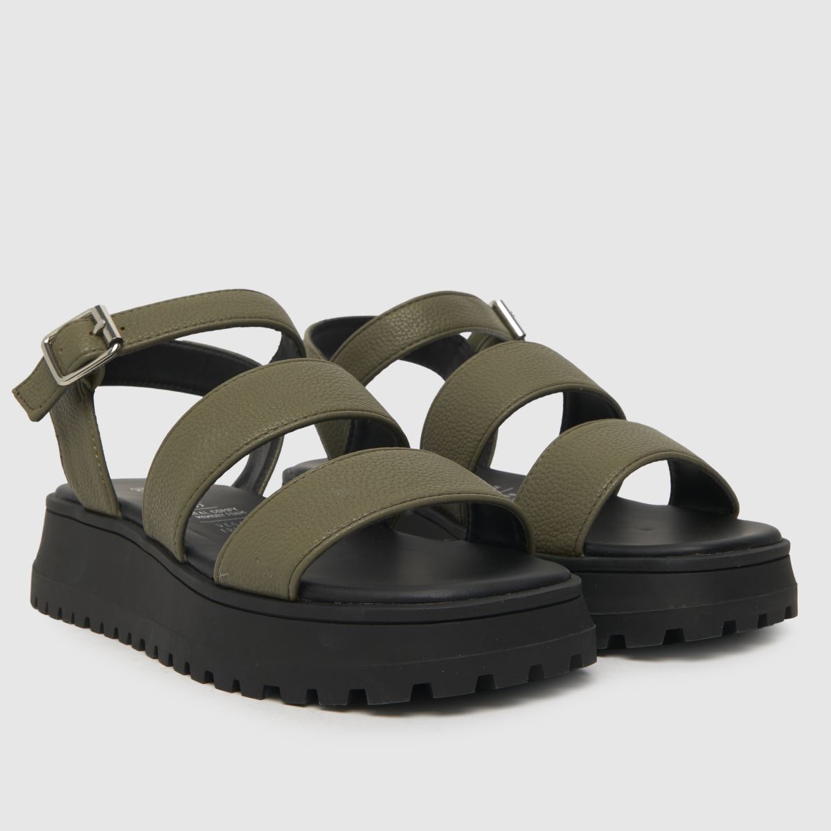 Schuh khaki Tara chunky juniorsandaler för flickor
