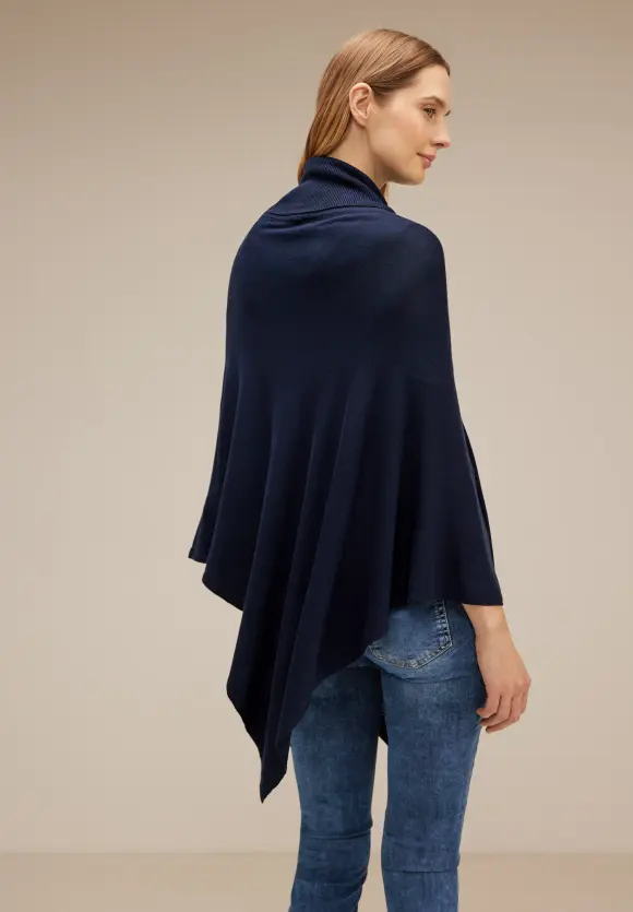Street One Strickponcho mit Rollkragen