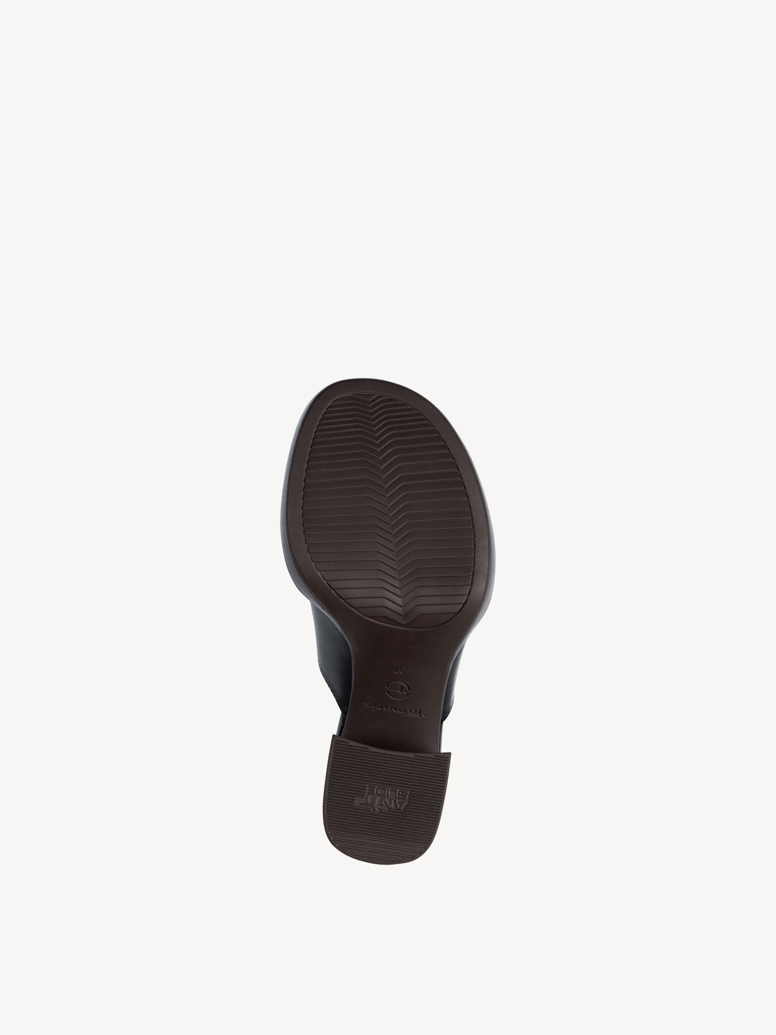 Mule en cuir - noir