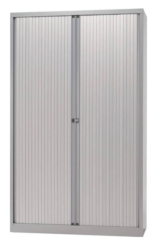 Bisley Rollladenschrank EuroTambour Silber 1.200 x 430 x 1.980 mm