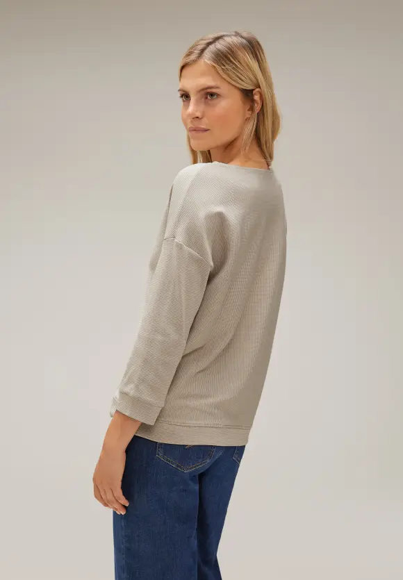 Street One Shirt mit Streifenstruktur