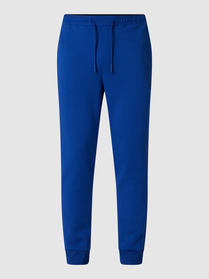 Sweatpants mit Label-Print Modell 'Hadiko' in royalblau