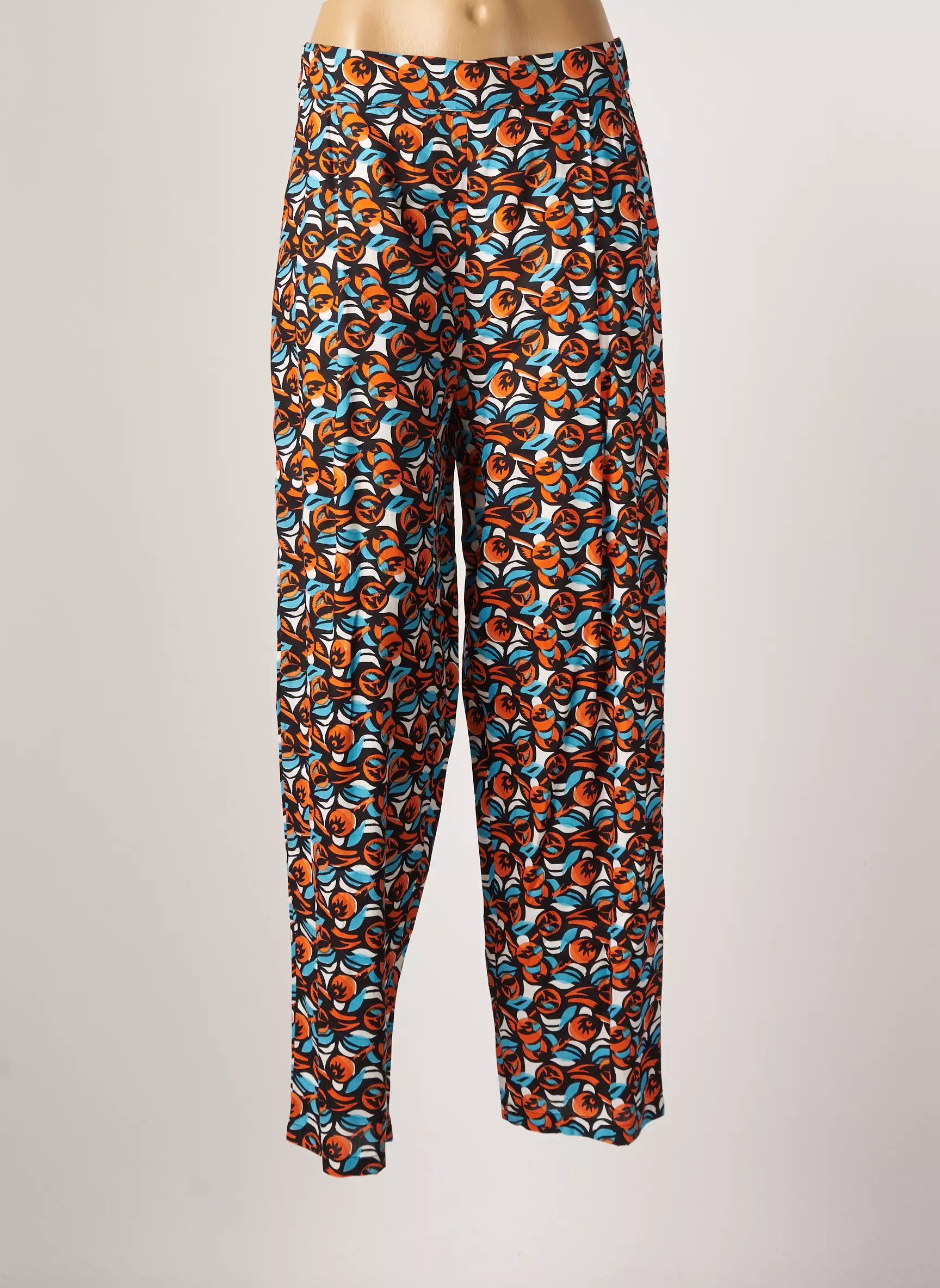 Md M Pantalons Larges Femme couleur orange
