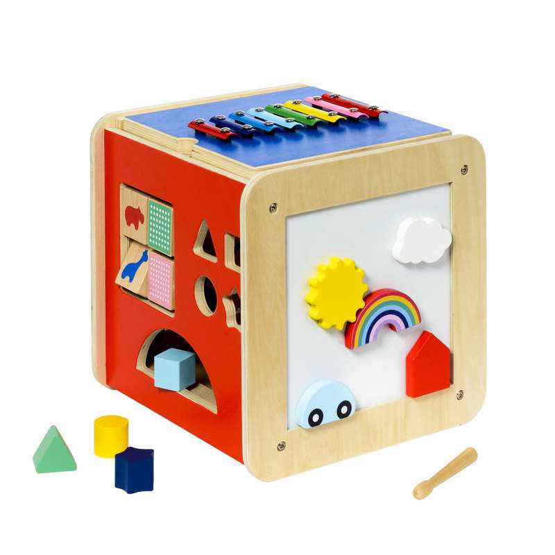 Cube géant multi activités en bois Oxybul