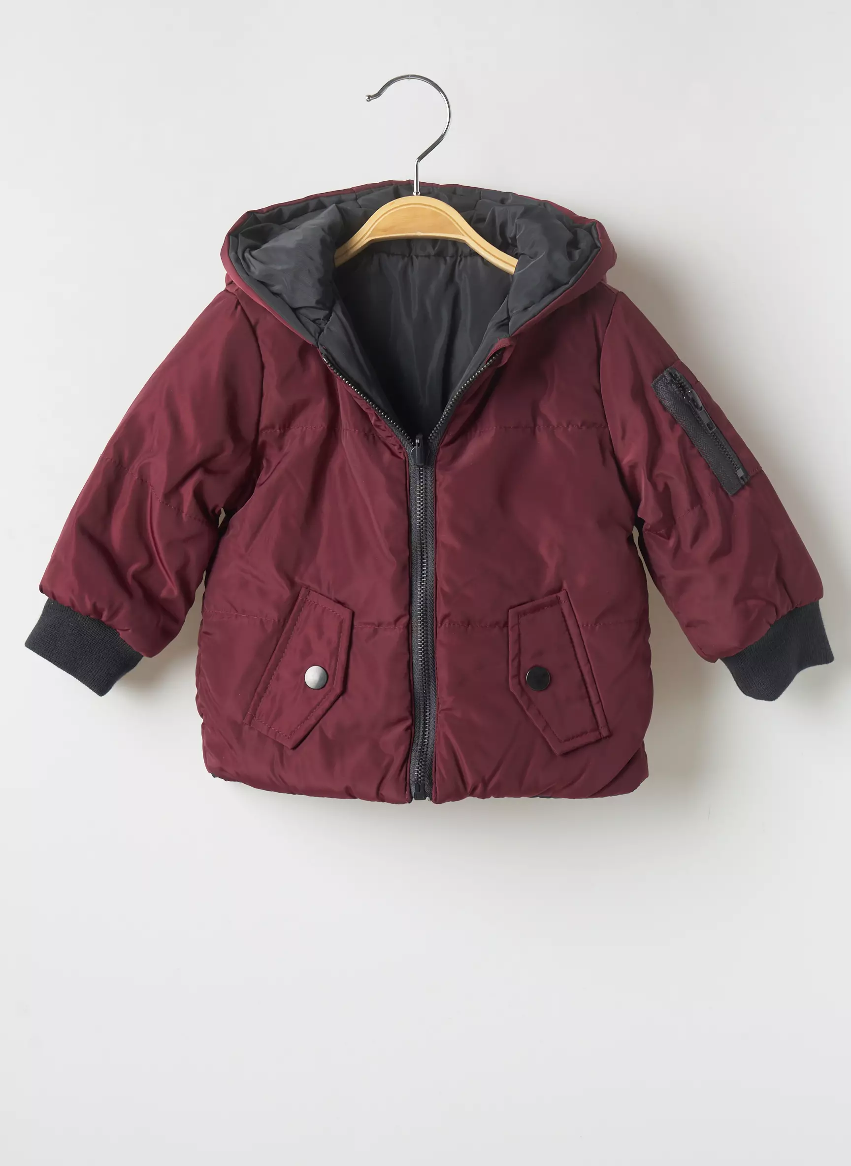 3 Pommes Parkas Garcon couleur rouge