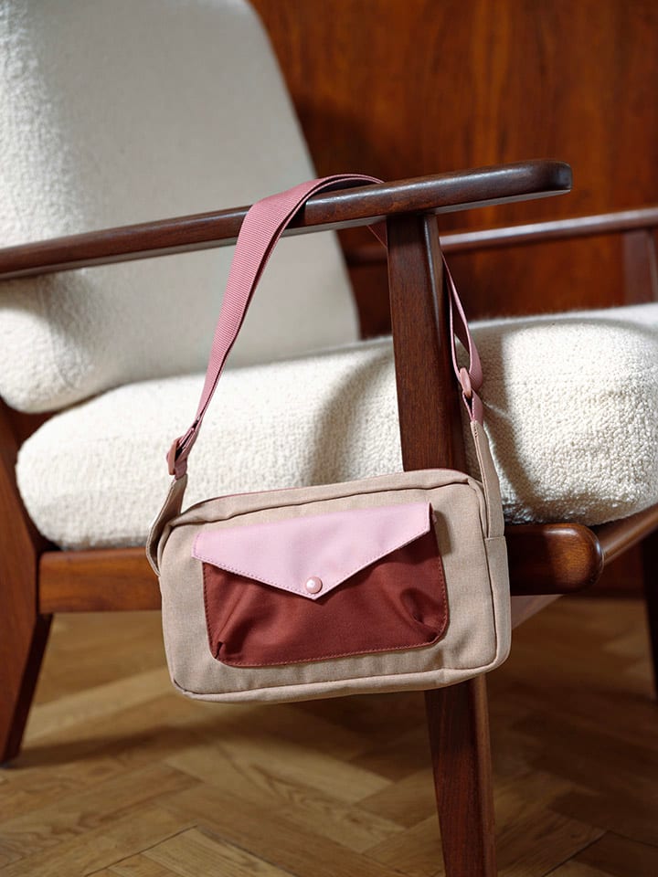 FABELAB Umhängetasche in Rosa/ Bordeaux/ Beige - (B)24 x (H)14 cm günstig kaufen onesize