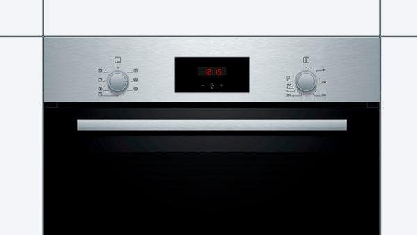 BOSCH Einbaubackofen Serie 2 HBF133BR0, mit Teleskopauszug nachrüstbar, ecoClean Direct