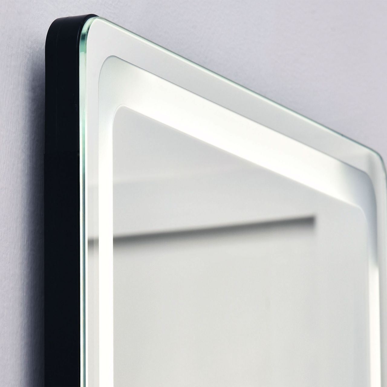 HOMCOM 2 in 1 Standspiegel, Ankleidespiegel, Ganzkörperspiegel mit LED, Silber