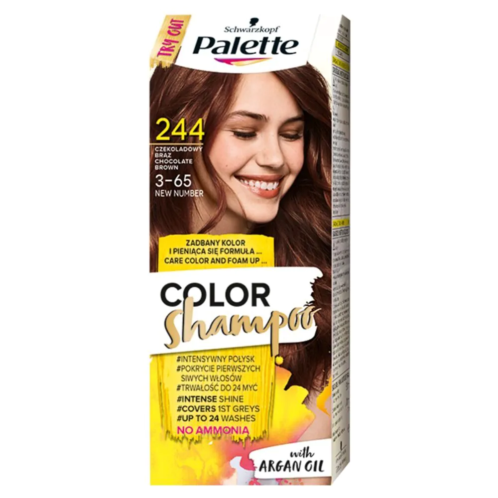 Palette Color šampūnas 244 šokolado ruda