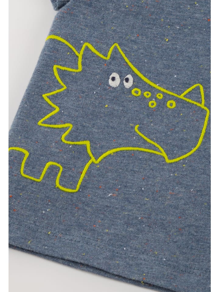 Sigikid T-Shirt Sporty Dino in Blau meliert günstig kaufen