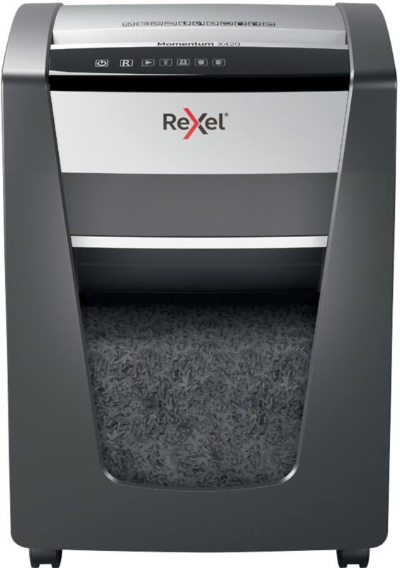 Rexel Momentum X420 Aktenvernichter Partikelschnitt Sicherheitsstufe P-4 20 Blatt