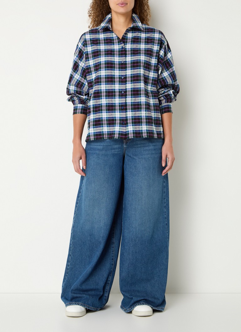 camicetta a quadri oversize di River Woods