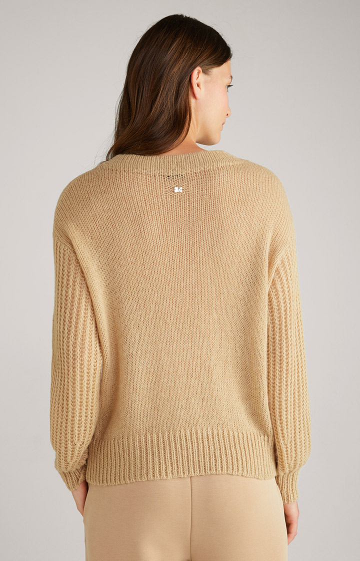 Strick-Pullover in Beige