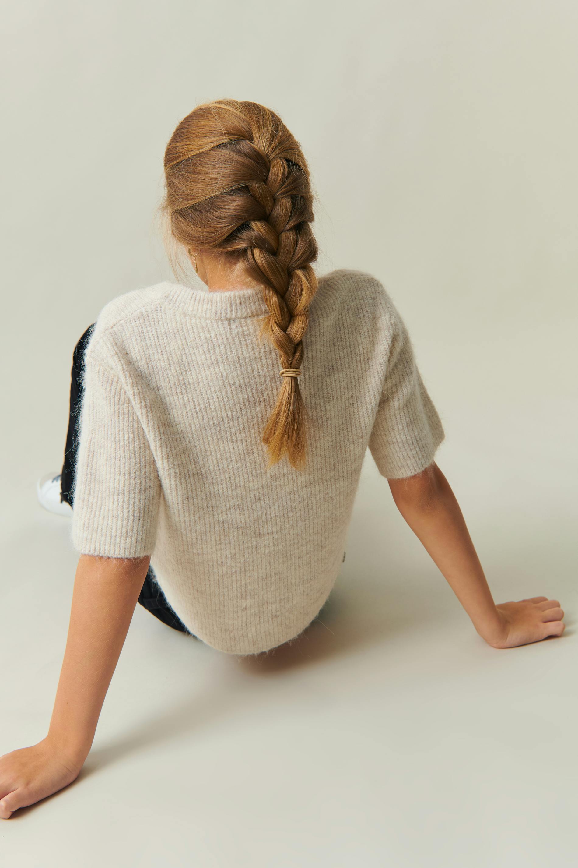 Y short sleeve cardigan