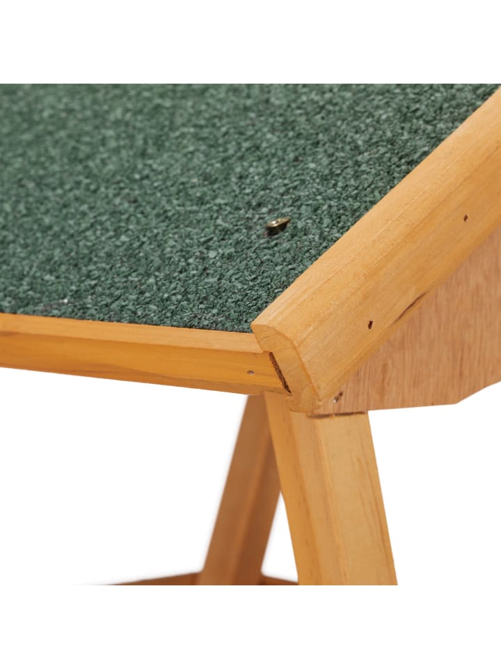 relaxdays Vogelfutterhaus in Natur/ Grün - (B)66 x (H)137 x (T)59 cm günstig kaufen onesize