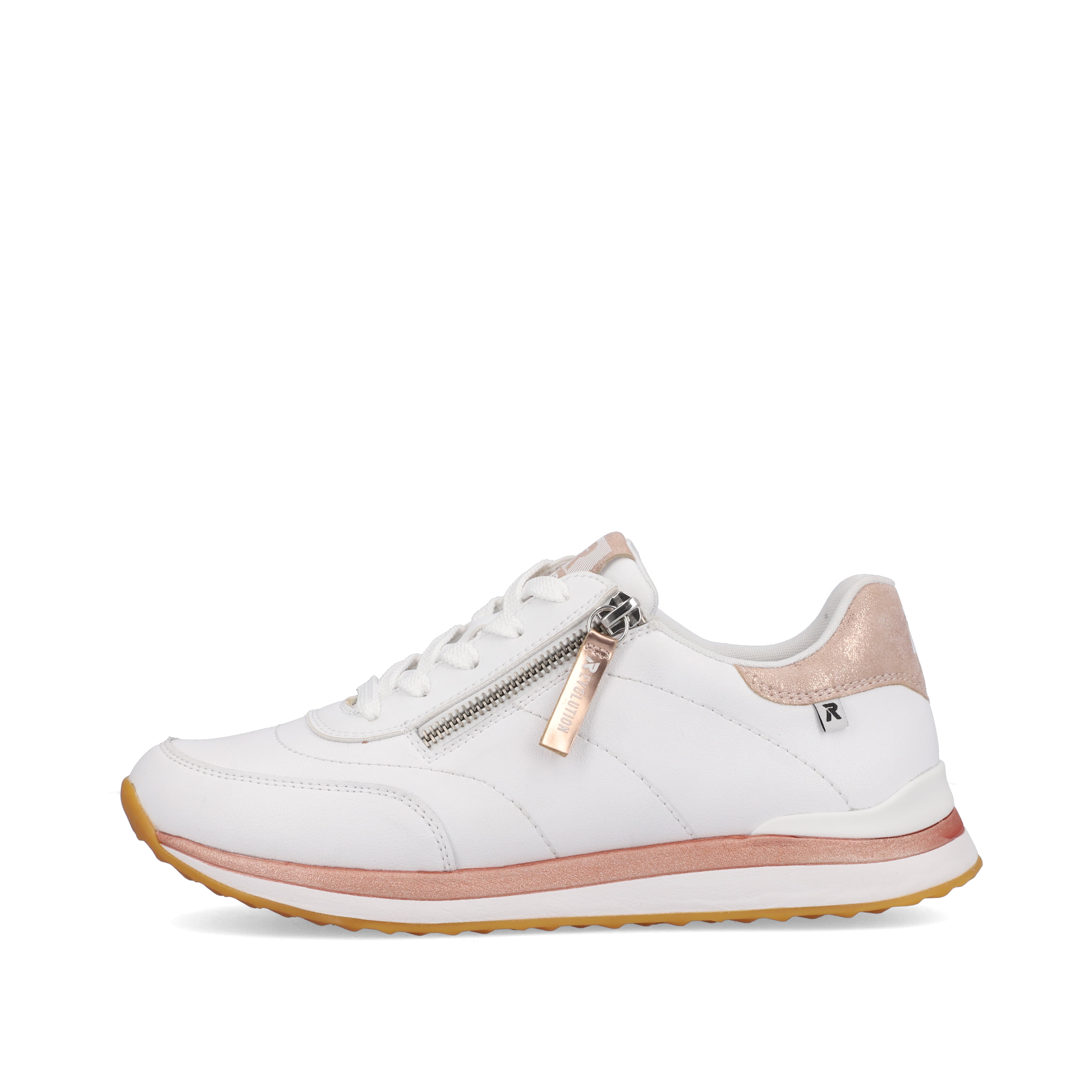 Rieker Damen Sneaker Low swan-white rose