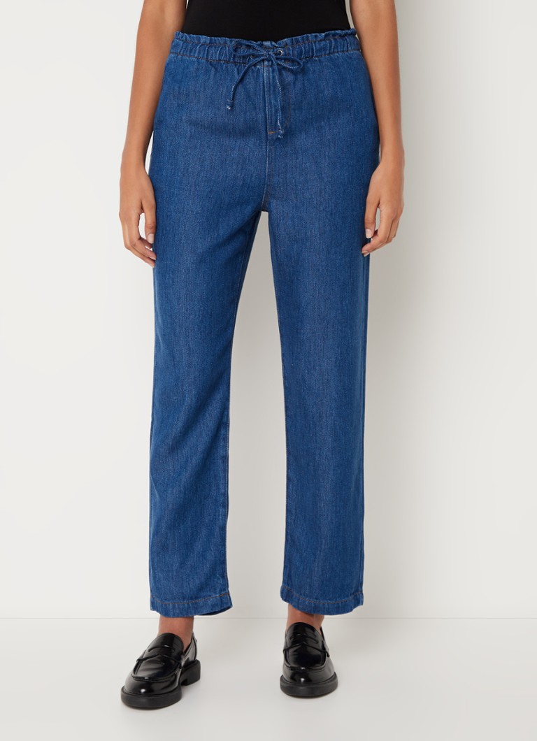 Pantaloni Cylinia din lyocell cu talie medie și croială dreaptă, creați de Gerard Darel.
