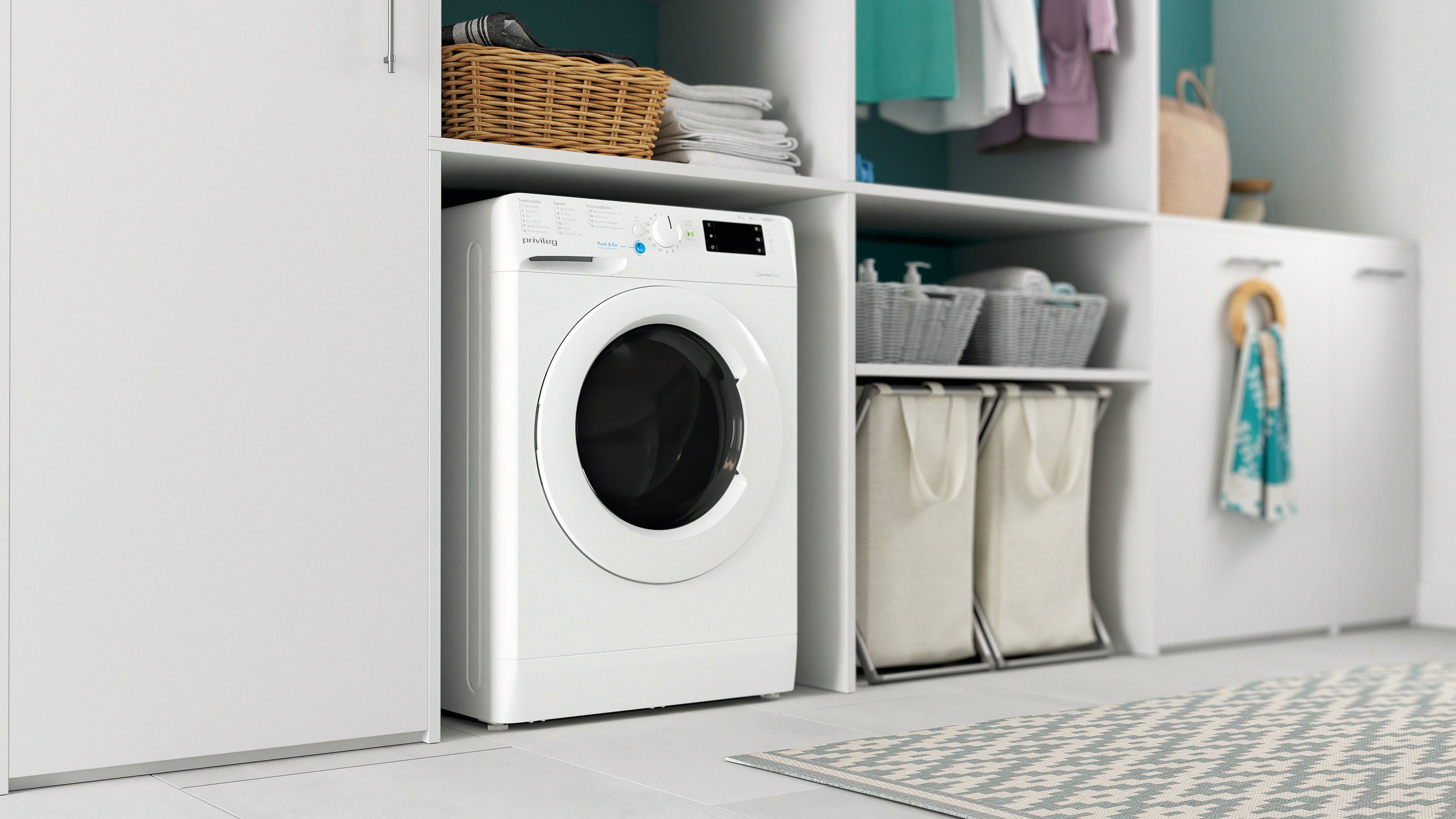 Privileg Waschtrockner PWWT X 86H69, 8 kg, 6 kg, 1400 U/min, 50 Monate Herstellergarantie