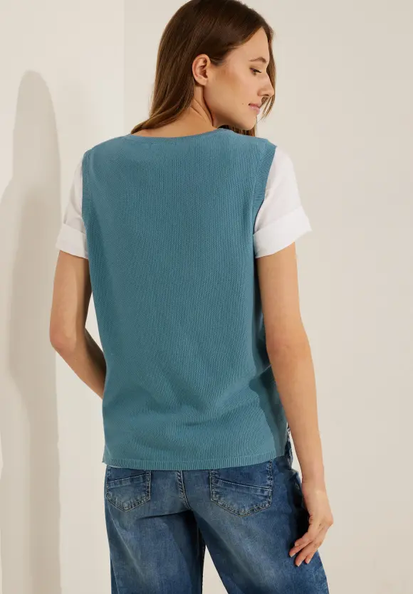 CECIL Pullunder mit Strickdetails