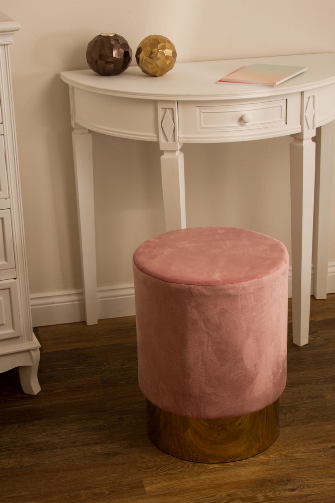 MyFlair My Flair Hocker Nash auf Sockel, rund, pink